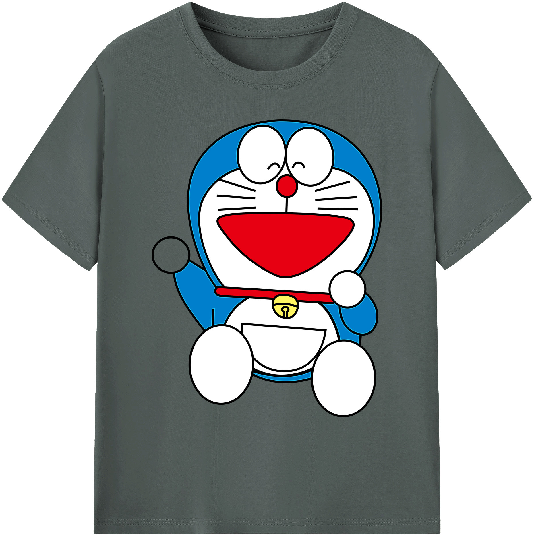（画像用） ドラえもん Doraemon 綿100％ メンズ半袖Tシャツ｜肌触りやわらか＆通気性